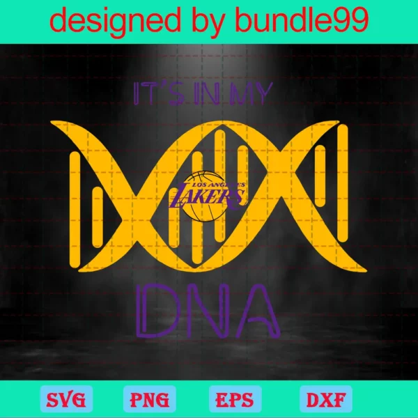 Lakers Its In My Dna, Nba 2020, Basketball, Los Angeles Invert