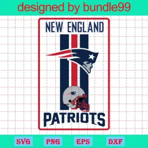 New England Patriots, Clipart Bundle, Cutting File, Sport