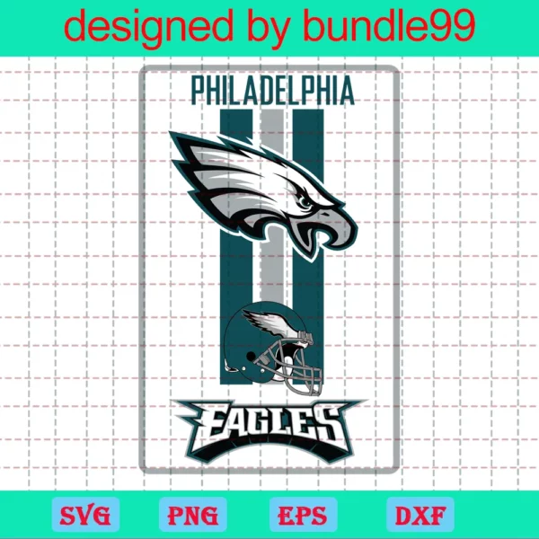 Philadelphia Eagles, Clipart Bundle, Cutting File, Sport