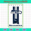 Seattle Seahawks, Clipart Bundle, Cutting File, Sport, Football