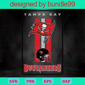 Tampa Bay Buccaneers, Clipart Bundle, Cutting File, Sport Invert