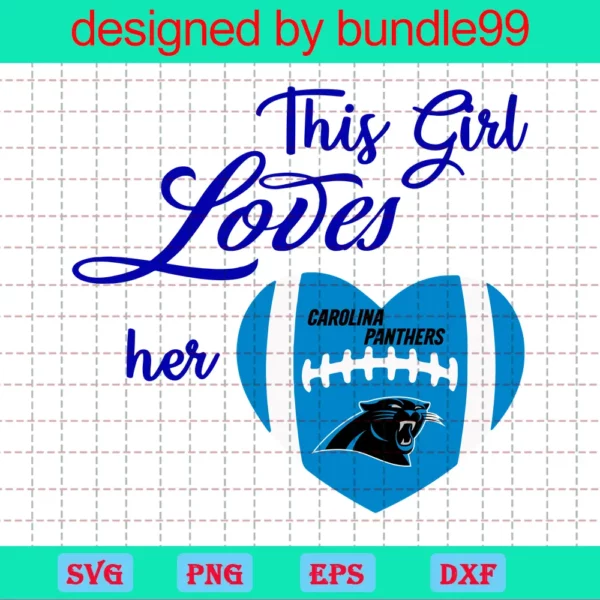 This Girl Loves Her Carolina Panthers, Sport, Football Teams