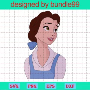 Beauty And The Beast Belle Clipart Layered Files For Cricut Cut Print Silhouette Instant Digital Download Clipart Sublimation Belle