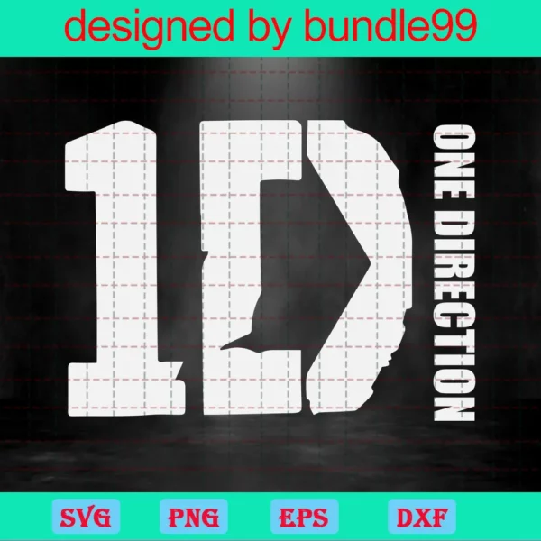 One Direction Logo One Direction Cut Files Jpg Ai Pdf Cricut Sticker Decal Vinyl