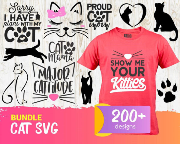 200+ Cat Bundle Design