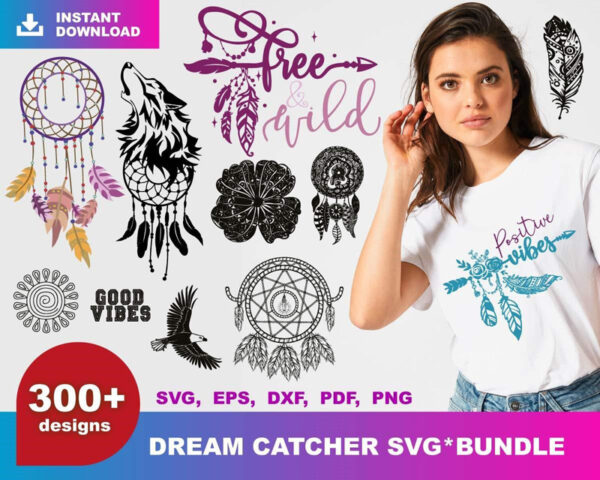 300+ Dream Catcher Bundle Svg