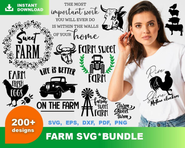 200+ Farm Bundle Svg