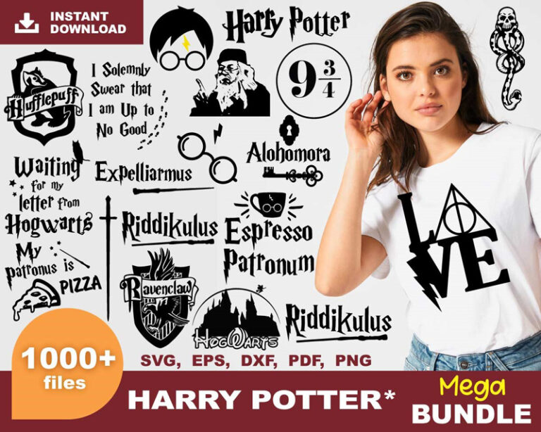 1000+ Harry Potter Bundle - Bundle99 Free Premium Svg