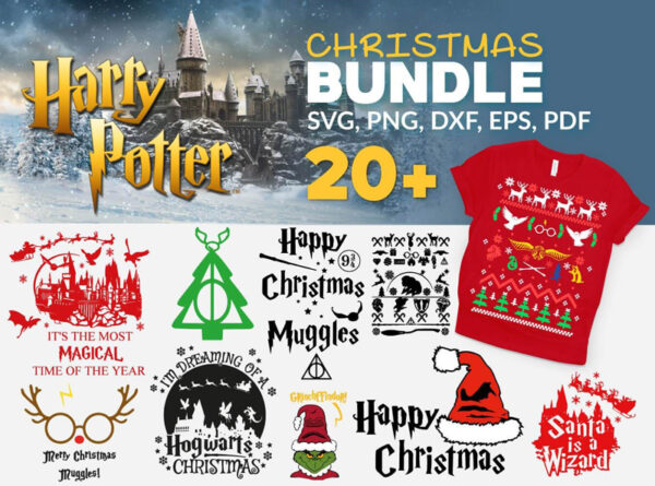 20+ Harry Potter Christmas Bundle