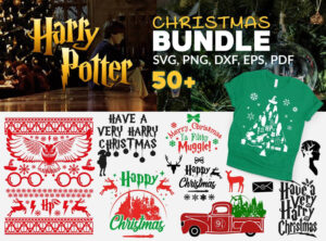 50+ Harry Potter Christmas Svg
