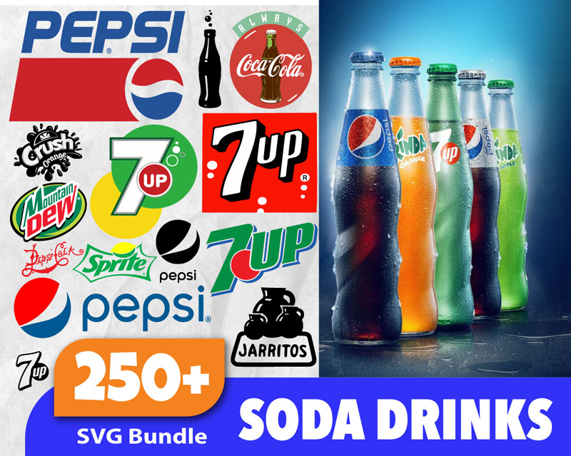 250+ Soda Drink Logos Svg