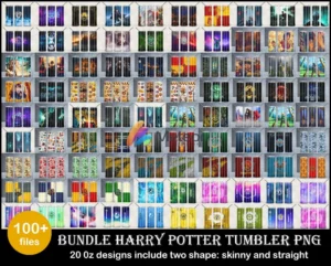 100+ Harry Potter Tumbler PNG bundle for cricut and print