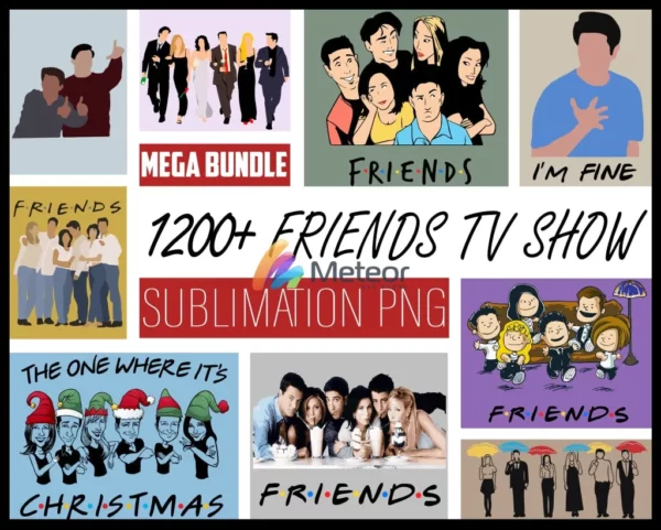 1200+ Friends TV Show SVG 1.0
