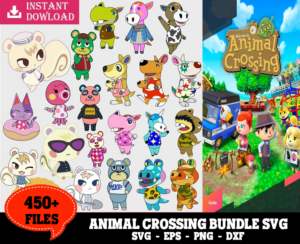450+ Files Animal Crossing Bundle Svg