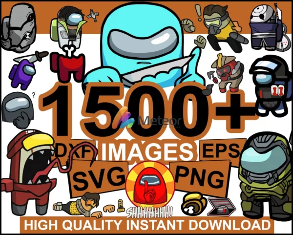 1500+ FILES Among Us SVG Bundle