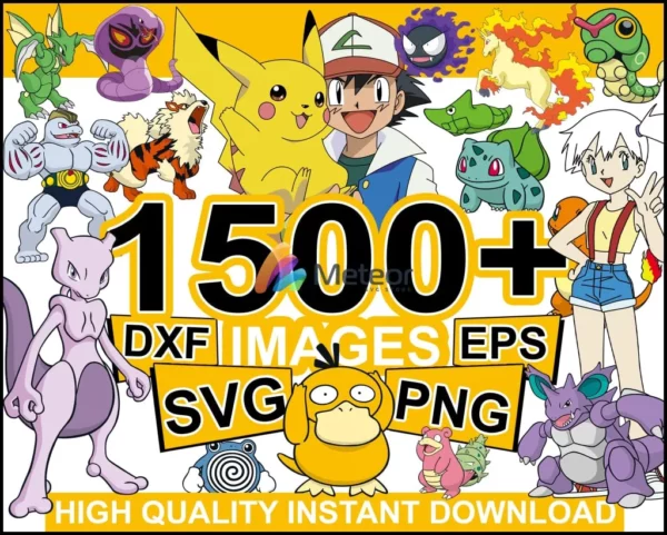 1500+ Pokemon designs svg