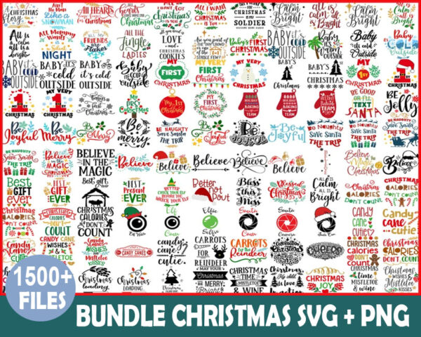 1500+ Files Christmas Bundle