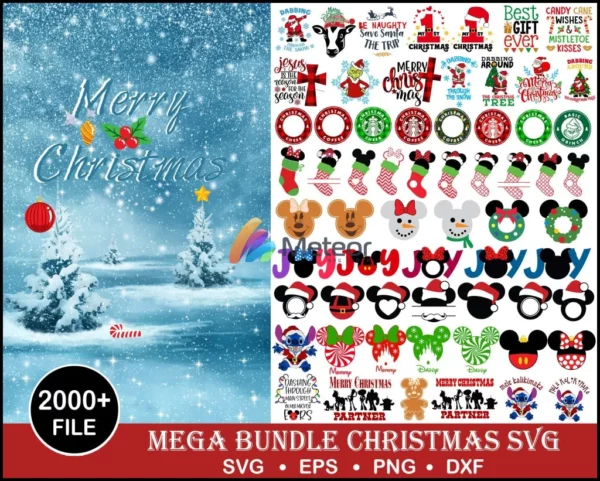 2000+ Christmas SVG Bundle