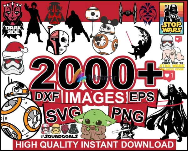 2000+ Star Wars SVG Mega Bundle