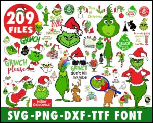209+ Grinch SVG Files Free for Cricut
