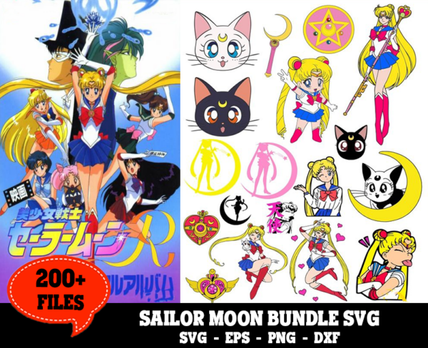 200+ Files Sailor Moon Svg Bundle