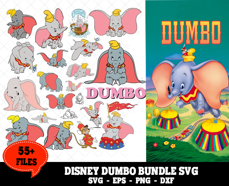 55+ Files Disney Dumbo Svg Bundle