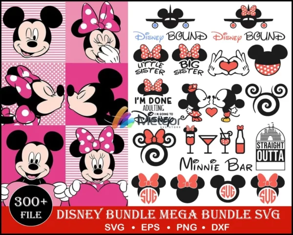 300+ Disney bundle characters for cricut and print
