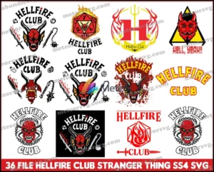 36 Files Hellfire Club Svg