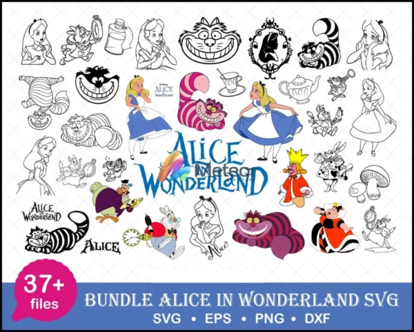 37+ Alice in wonderland svg
