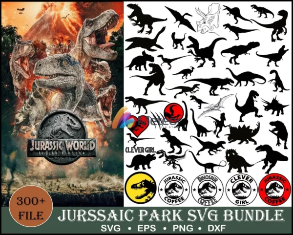 400+ Jurassic park bundle svg