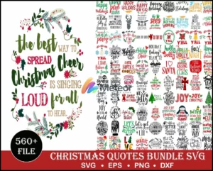 560+ Christmas Quote svg bundle