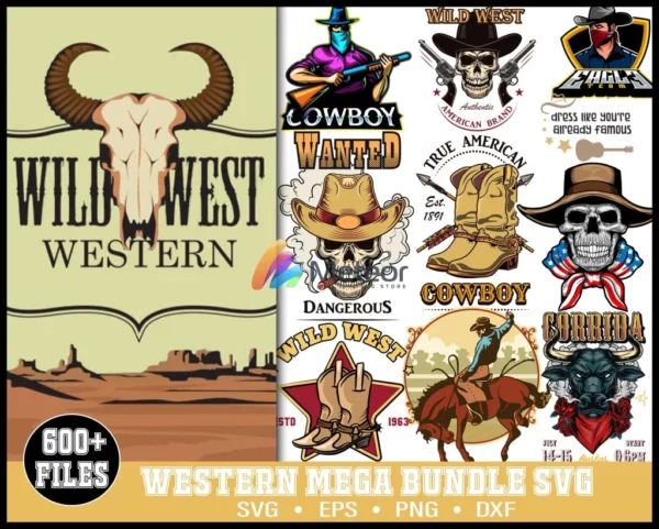 600 Western Svg, Howdy Svg