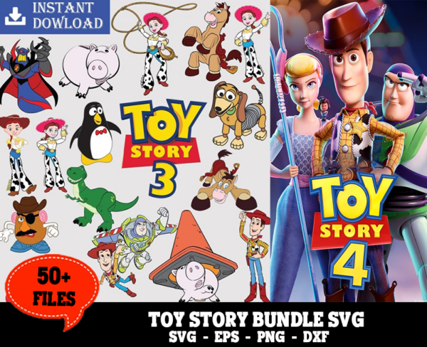 50+ Files Toy Story Bundle Svg