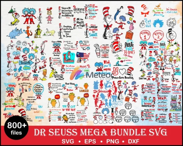 800 Dr Seuss Svg Bundle