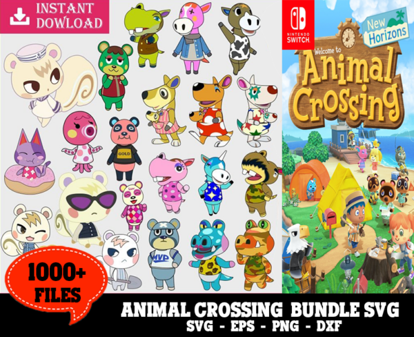 1000+ Files Animal Crossing Svg Bundle