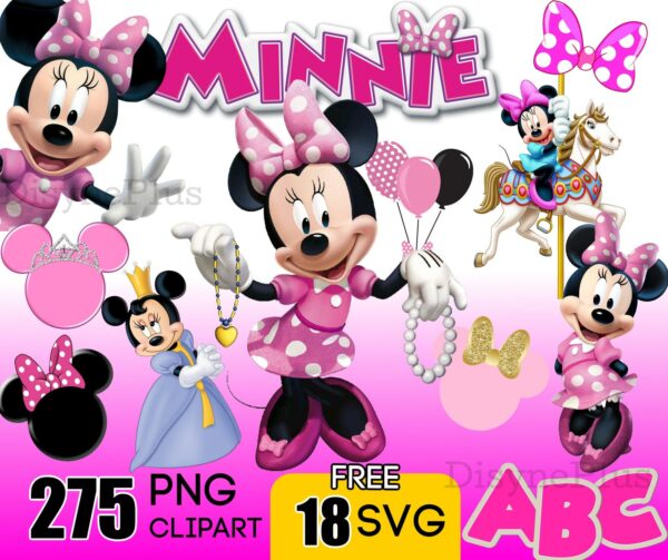 275 Minnie Mouse Bundle png