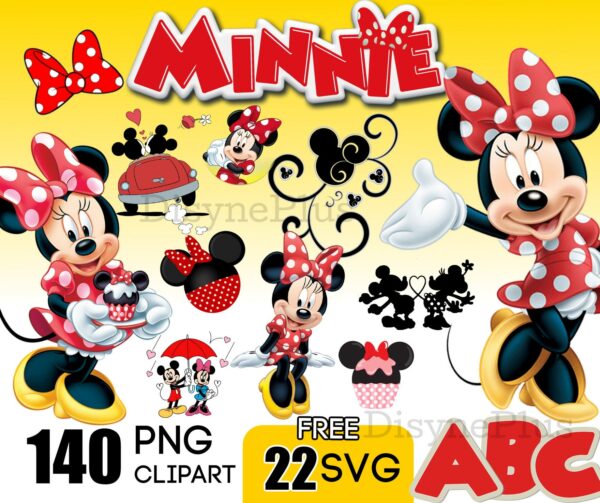 140 Disney Minnie png bundle