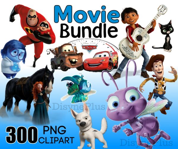 300 Disney Movie Bundle PNG Clipart