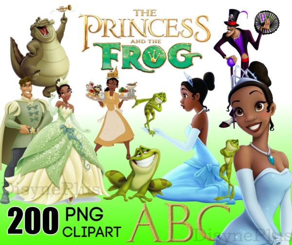 200 The Princess And The Frog png bundle