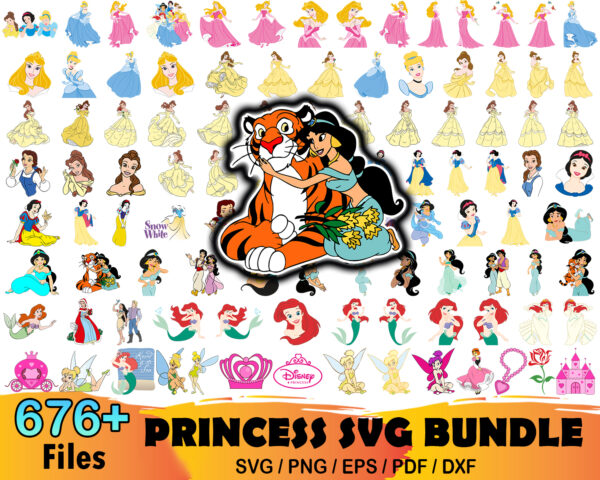 676+ Princess Svg Bundle