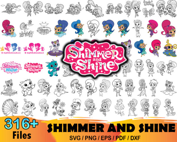 316+ Shimmer And Shine Svg Bundle