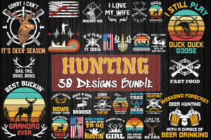 30 Designs Hunting Bundle Svg