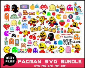 160+ Files Pacman Svg Bundle