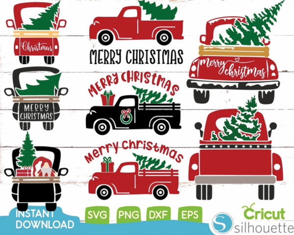 Christmas Truck Svg Bundle