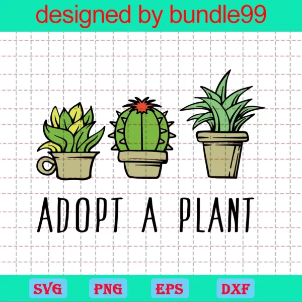 Adopt A Plant Decal File For Cricut