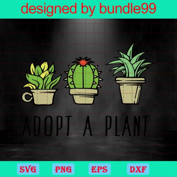 Adopt A Plant Decal File For Cricut