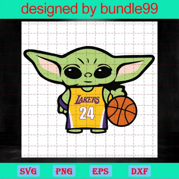 Baby Yoda Lakers