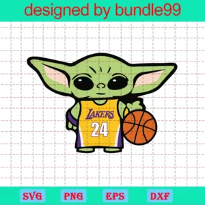 Baby Yoda Lakers