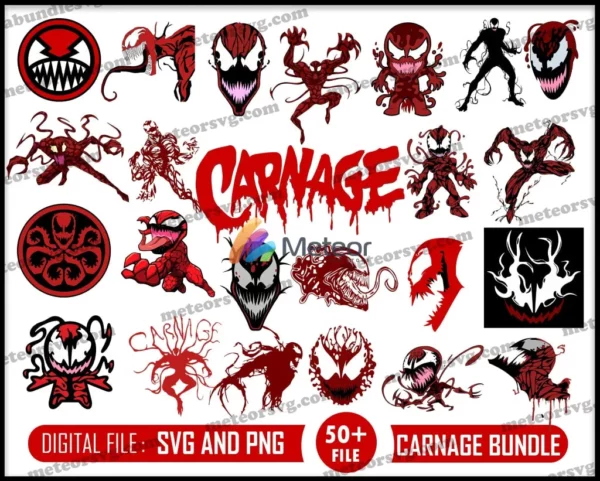 Carnage Svg, Carnage Digital File