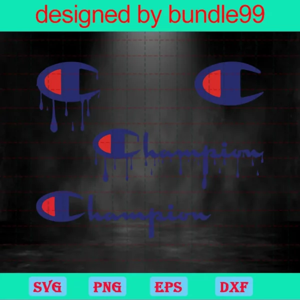 Champion Dripping Logo Bundle